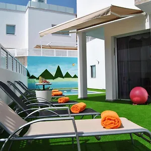 Big Tauro With Private Heated Saltwater Pool & Jacuzzi & Bbq & Game & Arcade Games Mogan